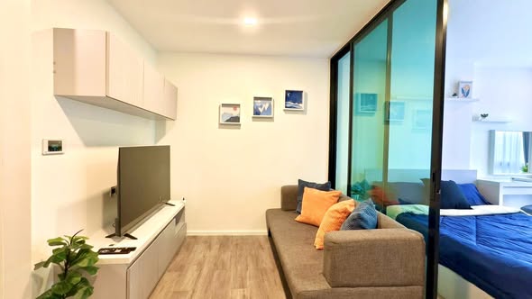 living room and bedroom and room interior of Modiz Interchange โมดิซ อินเตอร์เชนจ์