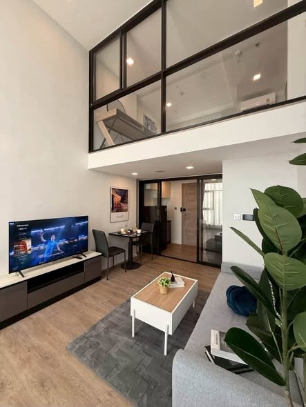 living room and room interior of Modiz Sukhumvit 50 โมดิซ สุขุมวิท 50