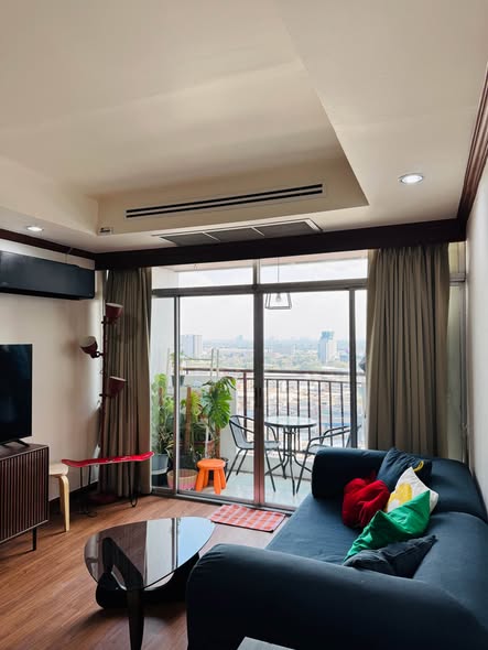 living room and bedroom of Monterey Place
