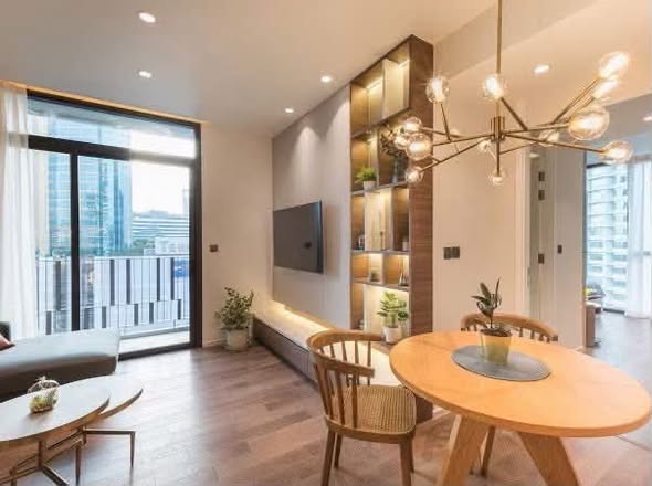living room and room interior of MUNIQ Sukhumvit 23