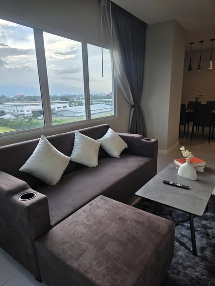 bedroom and living room of My Condo Sukhumvit 103 มาย คอนโด สุขุมวิท 103