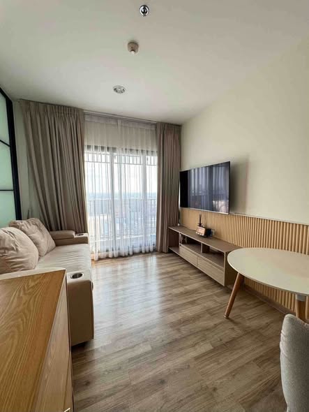 living room and bedroom of Niche MONO Charoen Nakhon