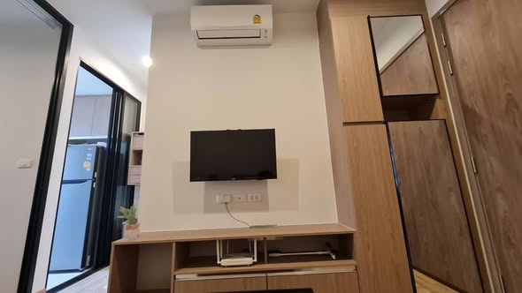 bedroom and room interior of Niche MONO Sukhumvit Bearing