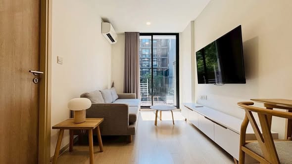 living room and bedroom and room interior of Noble Ambience Sukhumvit 42