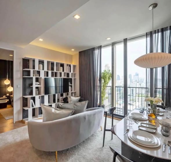 living room of Noble Around Sukhumvit 33