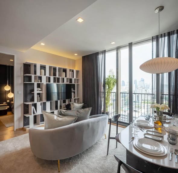 living room of Noble Around Sukhumvit 33