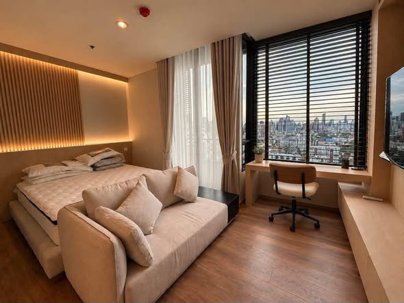 bedroom of Noble Form Thonglor โนเบิล ฟอร์ม ทองหล่อ