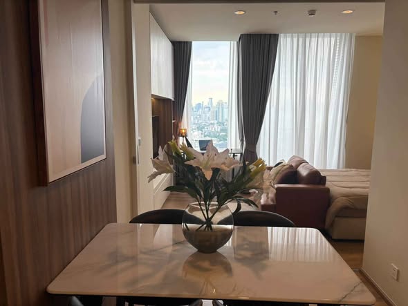 living room of Noble Form Thonglor โนเบิล ฟอร์ม ทองหล่อ