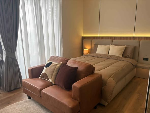 living room and bedroom of Noble Form Thonglor โนเบิล ฟอร์ม ทองหล่อ