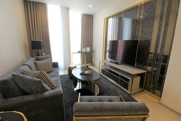 bedroom and living room of Noble Ploenchit