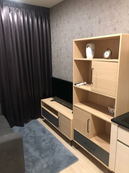 room interior and bathroom of Noble Revolve Ratchada 1