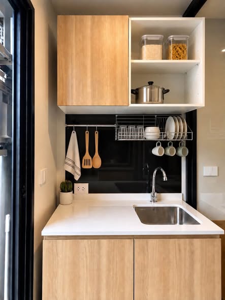 bathroom and kitchen of NUE Connex Condo Don Mueang