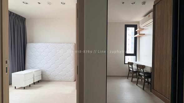 bedroom and room interior of นิว โนเบิล ไฟฉาย-วังหลัง NUE Noble Faichai – Wang Lang
