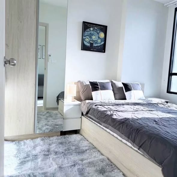 bedroom and room interior of NUE Noble Srinakarin Lasalle นิว โนเบิล ศรีนครินทร์ – ลาซาล
