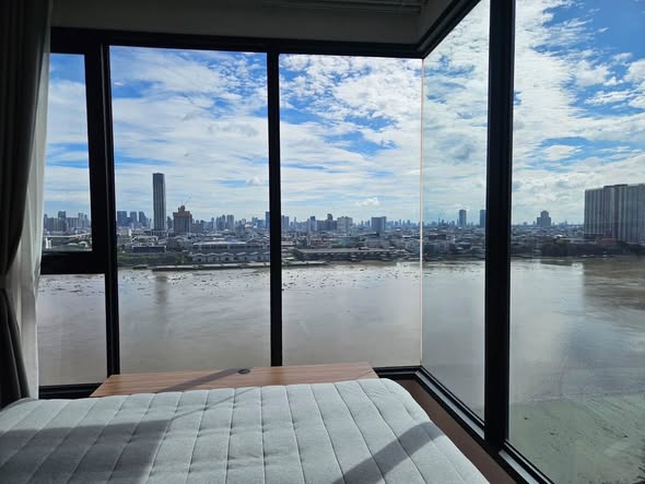 bedroom of Nue Riverest Ratburana นิว ริเวอร์เรสต์ ราษฎร์บูรณะ