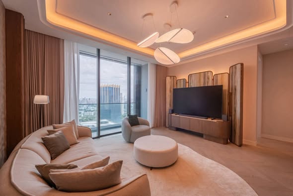 bedroom and living room of One 89 Wireless
