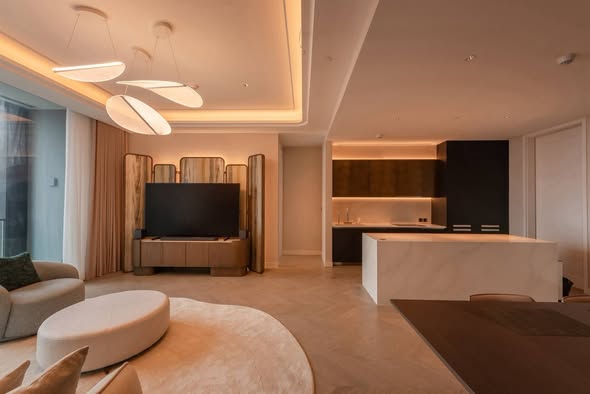 bedroom and living room of One 89 Wireless