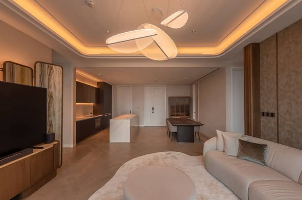 bedroom and living room of One 89 Wireless