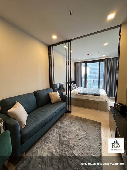 bedroom and living room and room interior of One9Five Asoke – Rama 9