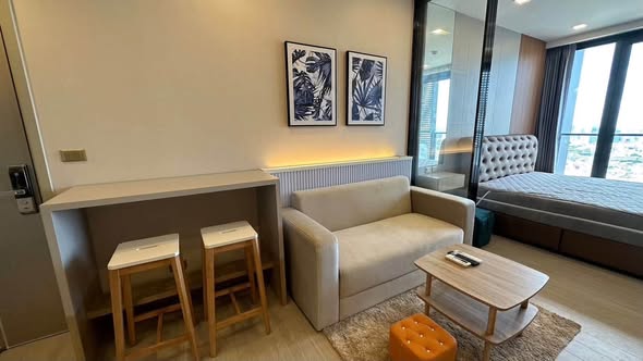 living room of One9Five Asoke – Rama 9