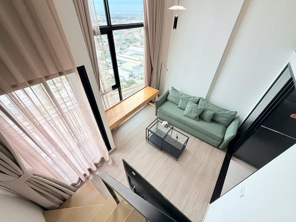 living room and room interior of Origin Plug & Play Nonthaburi Station