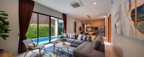 bedroom and living room of Palmsprings Privato