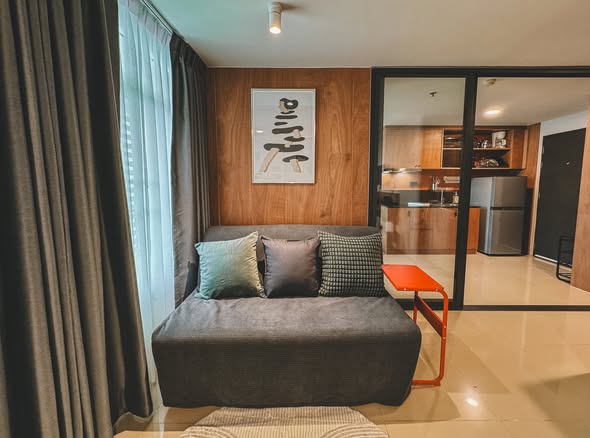 living room and bedroom and room interior of Pansook Quality Condo