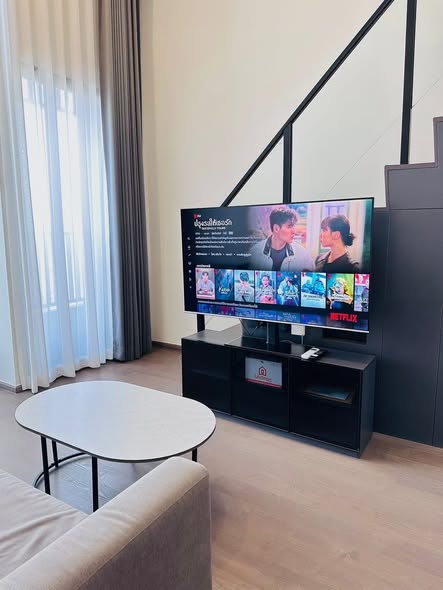 living room of Park Origin Chula-Sam Yan