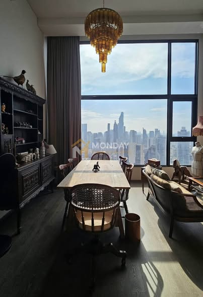 living room of Park Origin Chula-Sam Yan