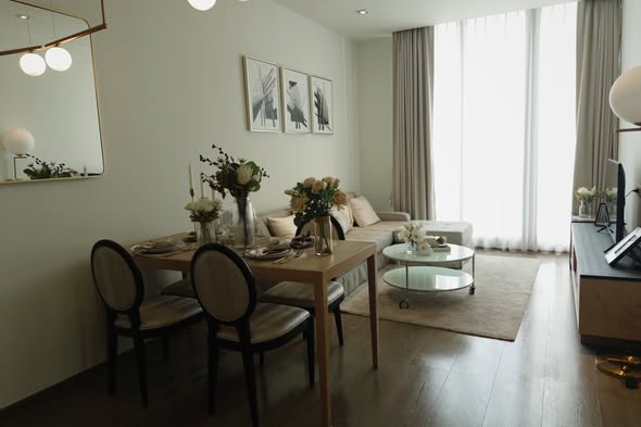 living room of Park Origin Phrom Phong