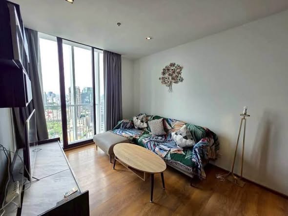 living room and bedroom of Park Origin Phrom Phong