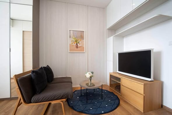 living room and room interior of Park Origin Phrom Phong