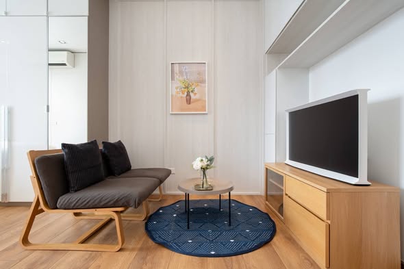 living room and room interior of Park Origin Phrom Phong