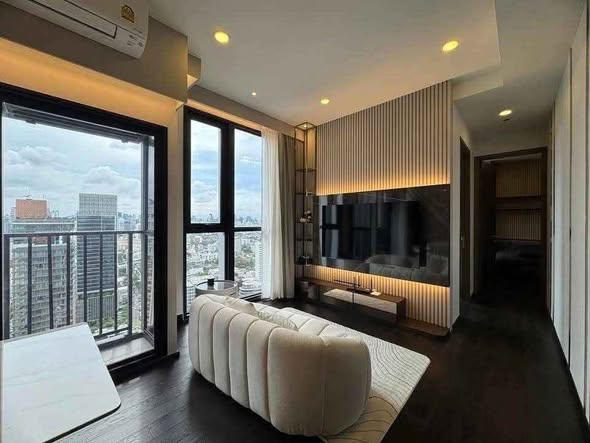 bedroom and living room of Park​ Origin​ Thonglor