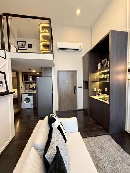 living room and bedroom of Park​ Origin​ Thonglor