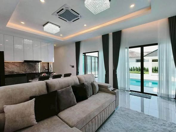 living room and bedroom of Pattaya Green Ville