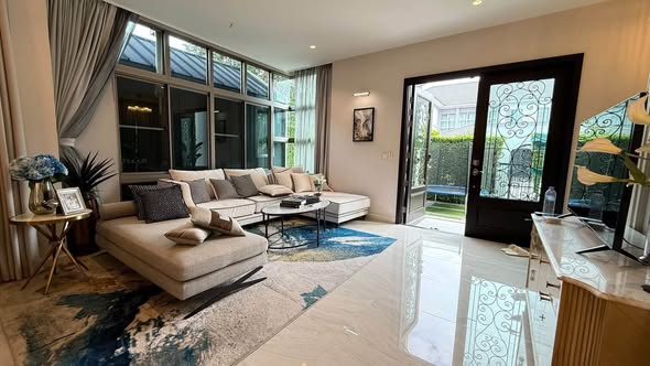 living room of Perfect Masterpiece Rama 9-Krungthep Kreetha