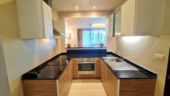 kitchen of Piyathip Place Serviced Apartment
