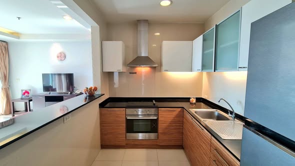 kitchen of Piyathip Place Serviced Apartment