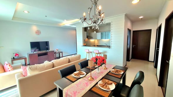living room of Piyathip Place Serviced Apartment
