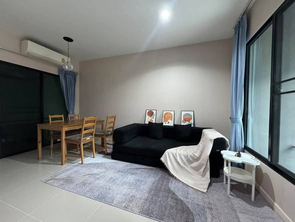 living room and bedroom of พลีโน่ สุขุมวิท-บางนา Pleno Sukhumvit-Bangna