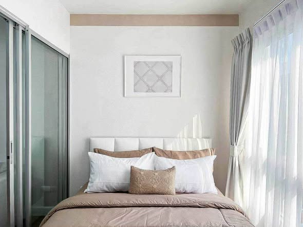 bedroom of Plum Condo Bang Yai Station.