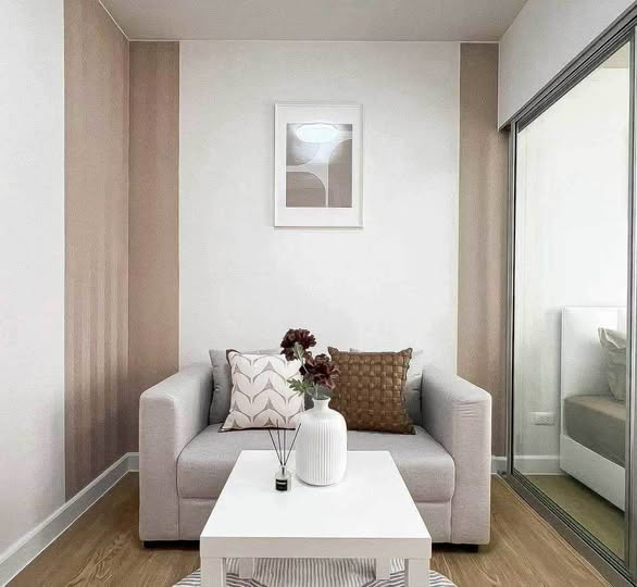 living room of Plum Condo Bang Yai Station.