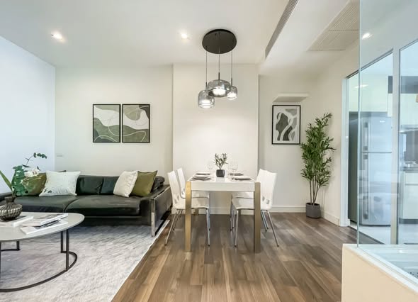 living room of Plum Condo Sukhumvit 62