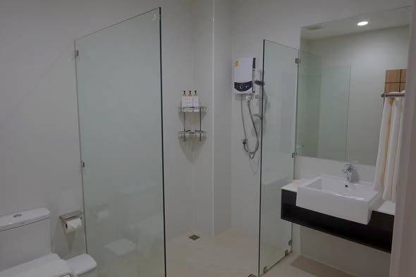 room interior and bathroom of PRANA LIVING