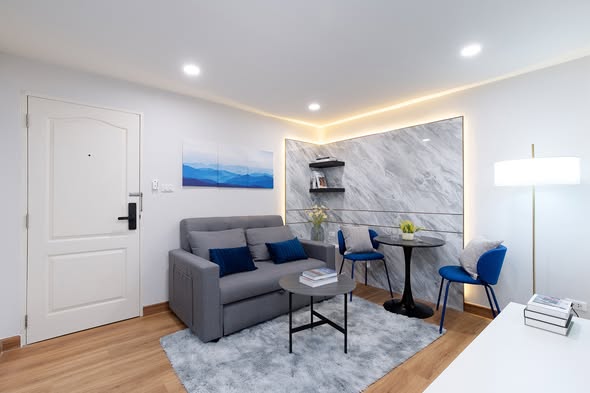 living room of Premsiri Botique Park Condominium