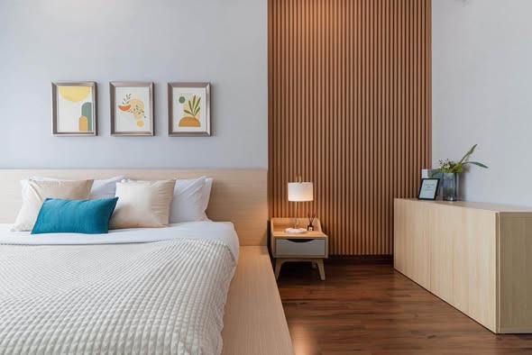 bedroom of Q House Condo Sathon