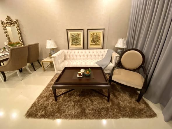 living room and bedroom and room interior of Q Lang Suan