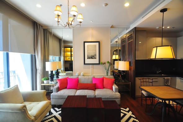 living room of Quattro by Sansiri