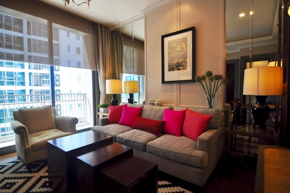 living room of Quattro by Sansiri